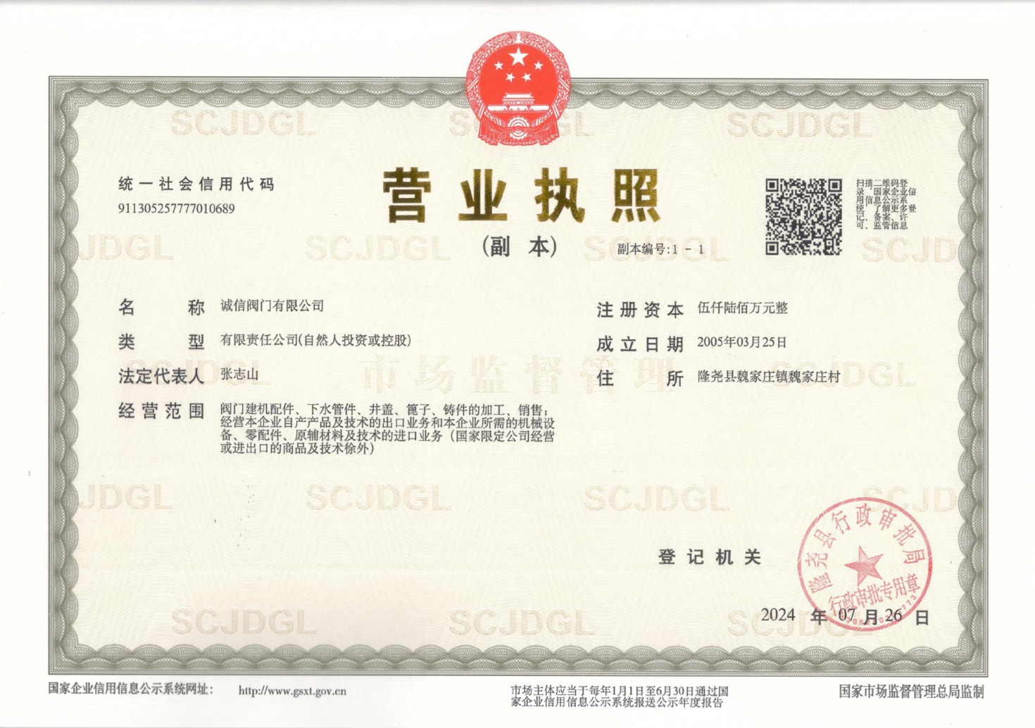 Business license